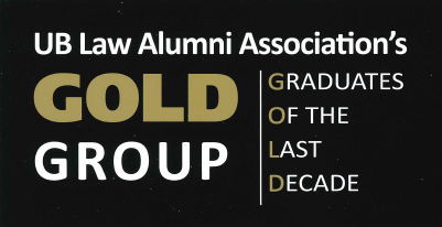 UB Law Alumni Association's GOLD Group Logo